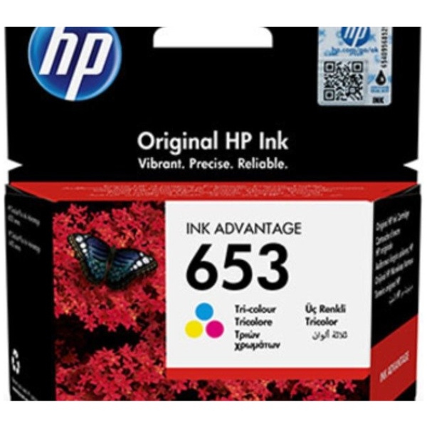ראש דיו מקורי 653 צבעוני - HP