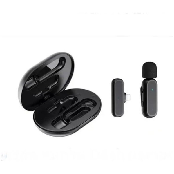 מיקרופון דש אלחוטי איכותי לאייפון עם קליפס לחולצה - K60