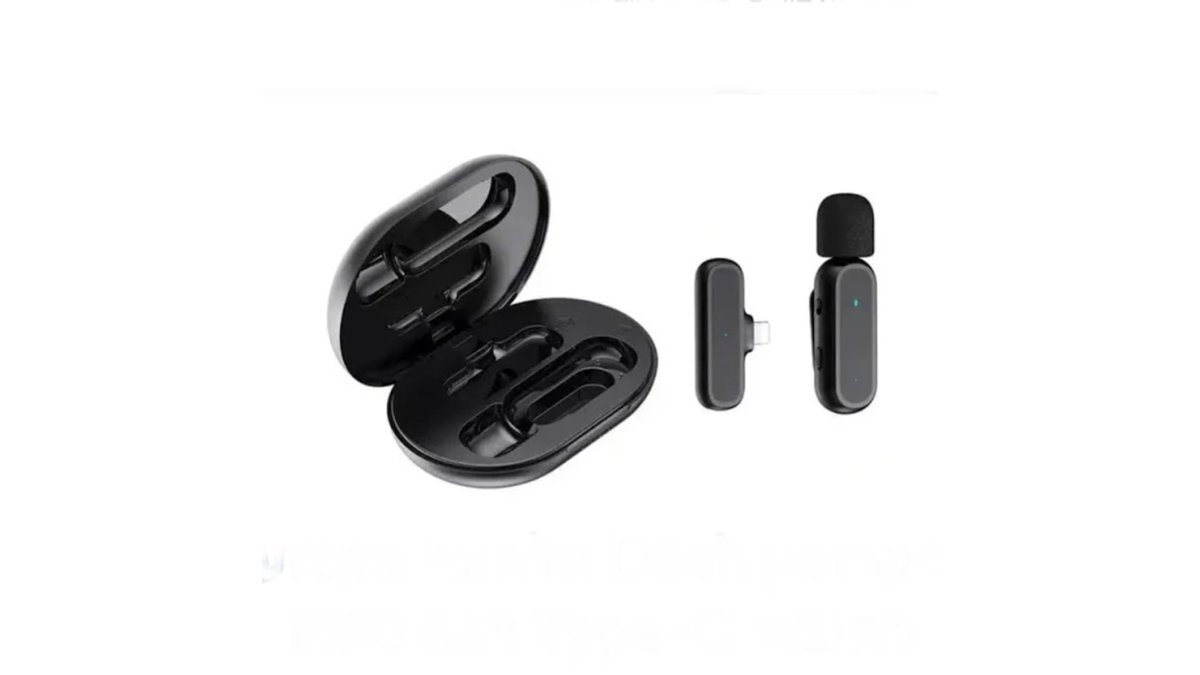 f601a432-8197-11ee-8406-96cc377c4743_k60.jpg מיקרופון דש אלחוטי איכותי לאייפון עם קליפס לחולצה - K60 – תמונה 1